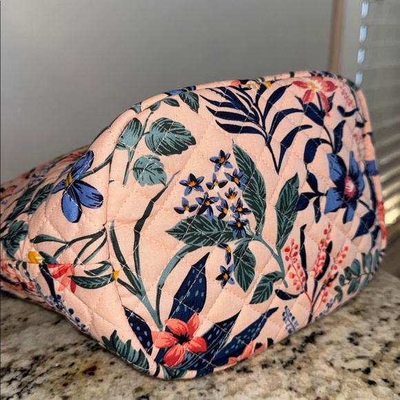 Vera Bradley Quilted Tote Bag in Paradise Coral - Picture 6 of 8